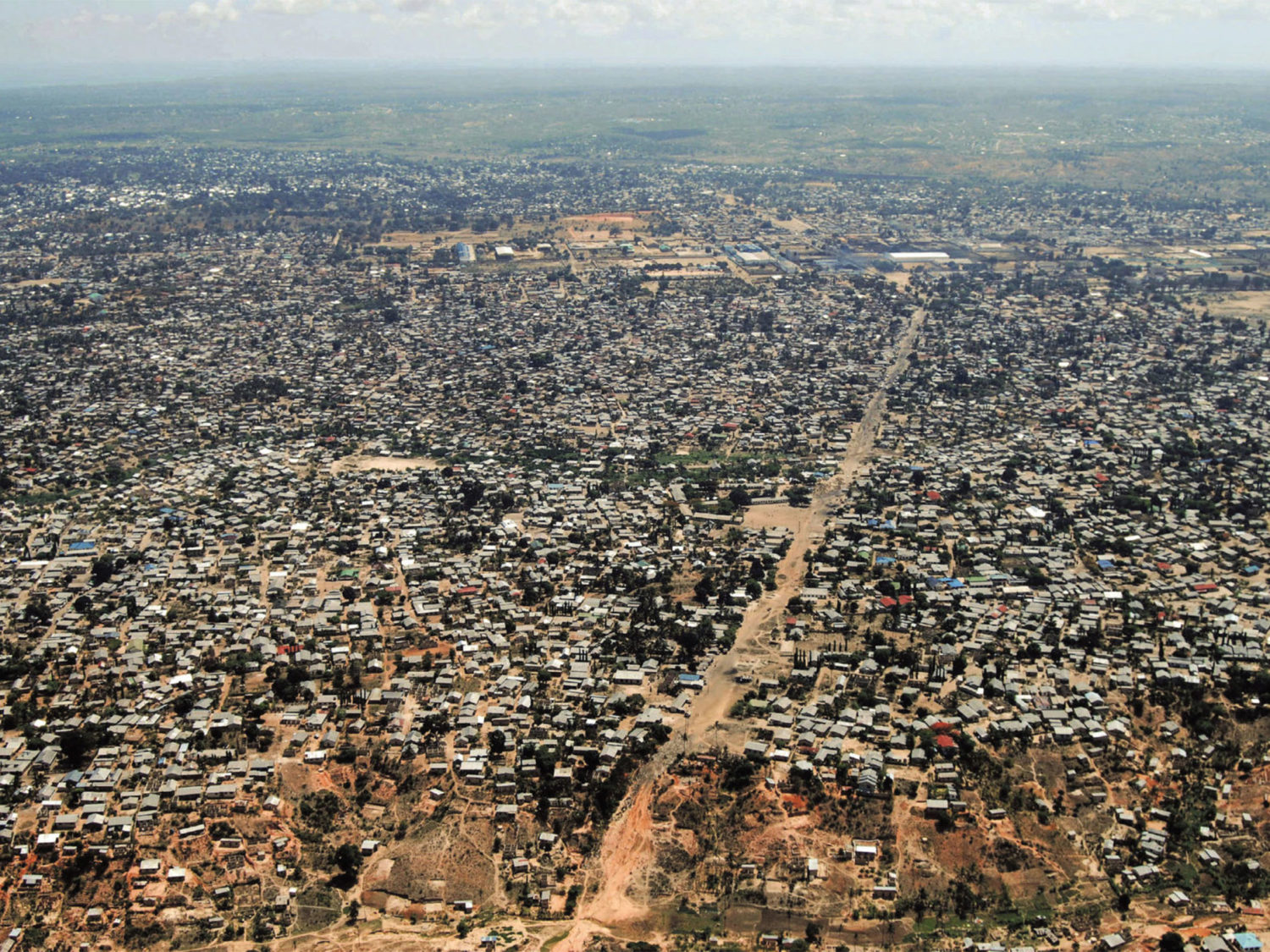 Aerial view of Dar Es Salaam, Tanzania