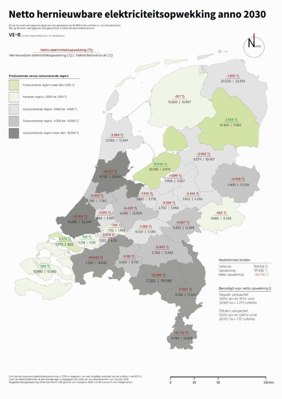 RES regio's 2.1_NettoOpwekking2030